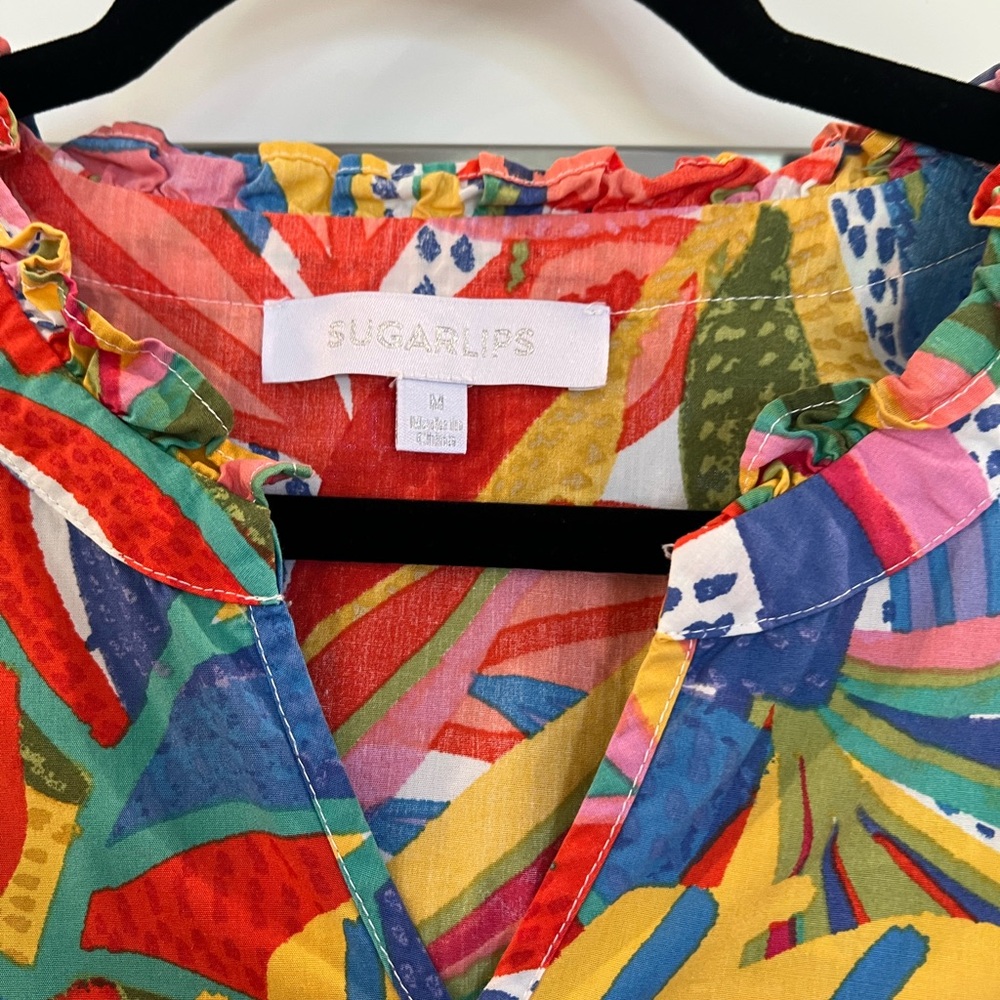 THML print blouse - image 5